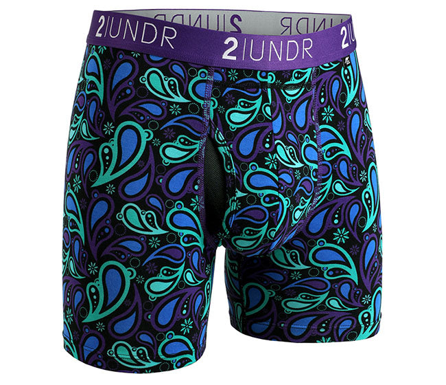 2Undr Swing Shift Boxer Brief (Peacock Paisley)