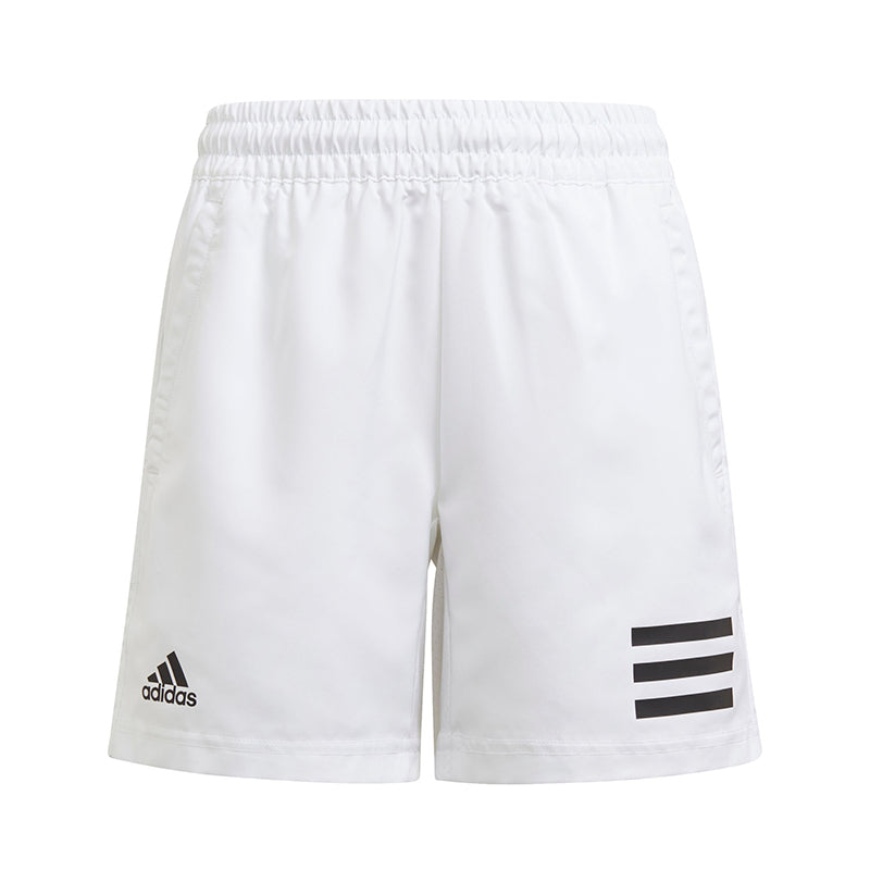 Adidas Boys Club 3 Stripe Short (White)