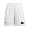 Adidas Boys Club 3 Stripe Short (White)