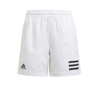 Adidas Boys Club 3 Stripe Short (White)