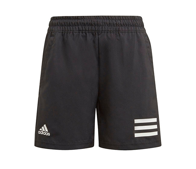 Adidas Boys Club 3 Stripe Short (Black)