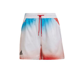 Adidas Boys Printed Short (White/Red)
