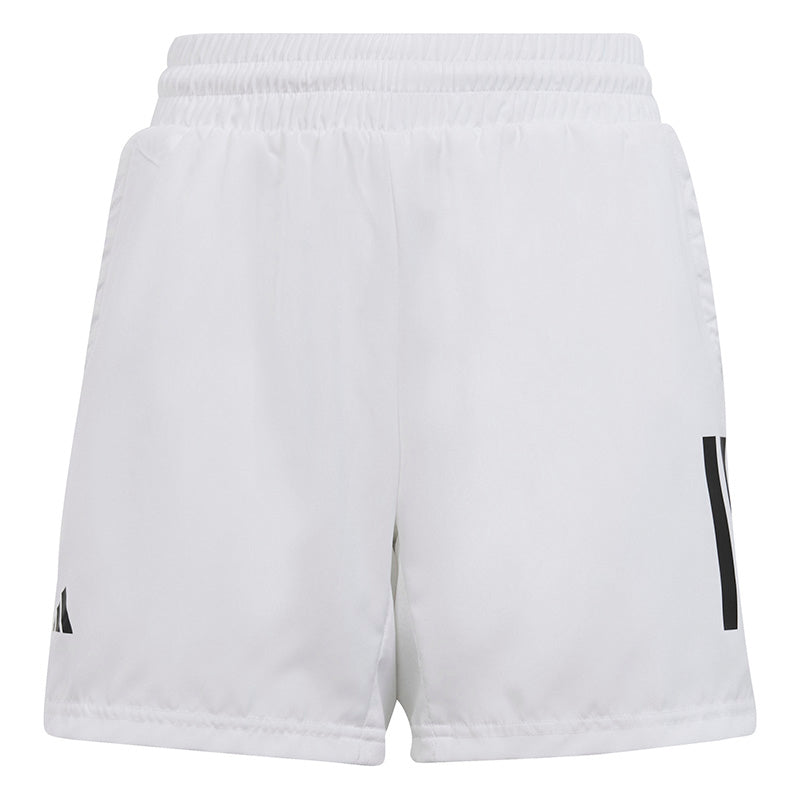 Adidas Boys Club 3 Stripe Short (White)