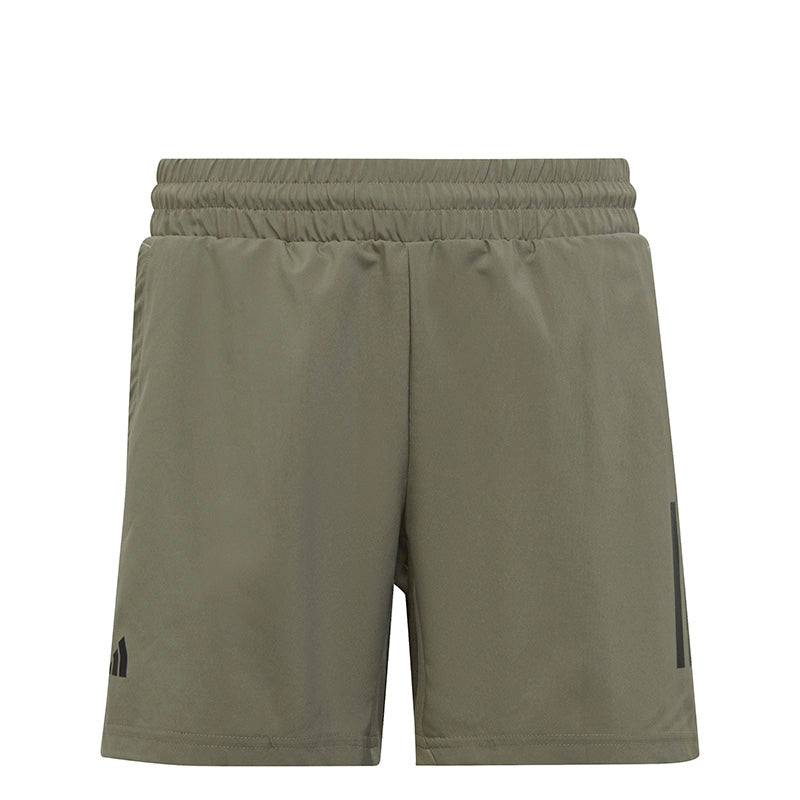 Adidas Boys Club 3 Stripe Short (Silver Pebble)