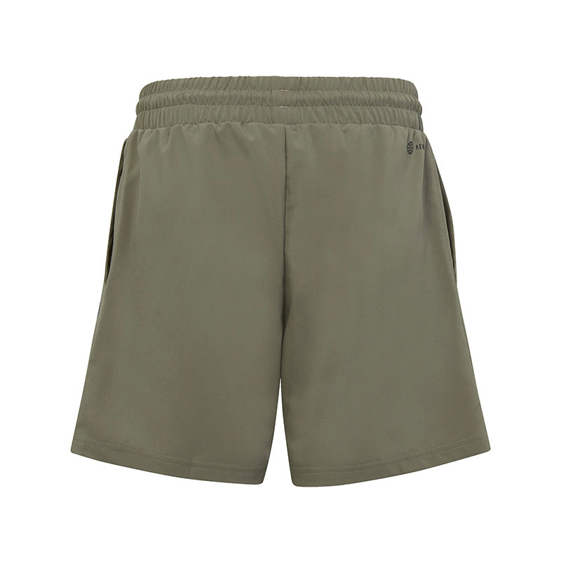 Adidas Boys Club 3 Stripe Short (Silver Pebble)