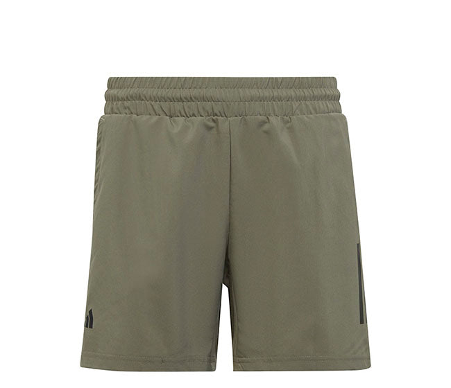 Adidas Boys Club 3 Stripe Short (Silver Pebble)