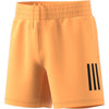 Adidas Boys Club 3 Stripe Short (Hazy Orange)
