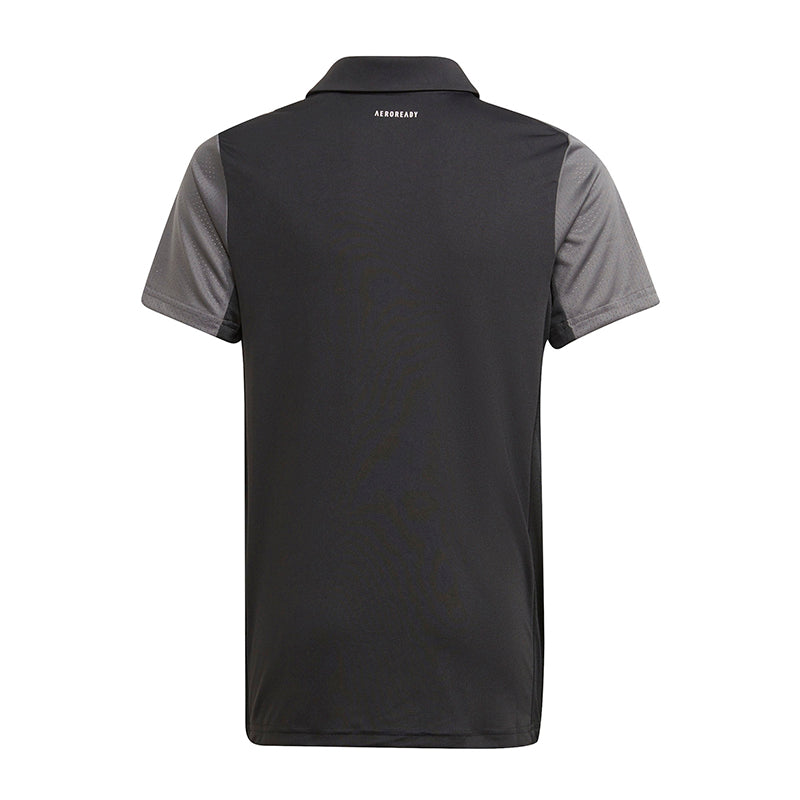 Adidas Boys Club Polo (Black/Grey)