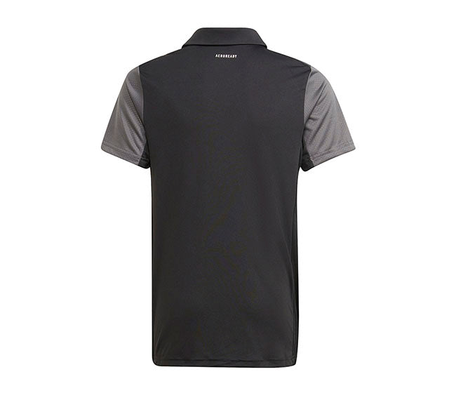 Adidas Boys Club Polo (Black/Grey)