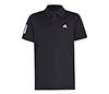 Adidas Boys Club 3 Stripe Polo (Black)