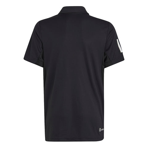 Adidas Boys Club 3 Stripe Polo (Black)