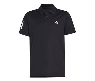 Adidas Boys Club 3 Stripe Polo (Black)