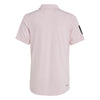 Adidas Boys Club 3 Stripe Polo (Clear Pink)