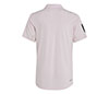 Adidas Boys Club 3 Stripe Polo (Clear Pink)