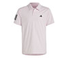 Adidas Boys Club 3 Stripe Polo (Clear Pink)