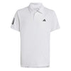 Adidas Boys Club 3 Stripe Polo (White)