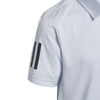 Adidas Boys Club 3 Stripe Polo (Halo Blue)