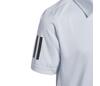 Adidas Boys Club 3 Stripe Polo (Halo Blue)