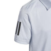 Adidas Boys Club 3 Stripe Polo (Halo Blue)