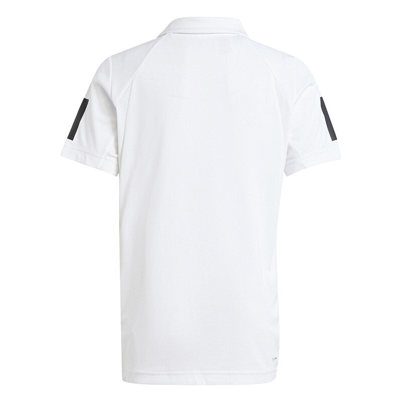 Adidas Boys' Club 3 Stripes Polo (White)