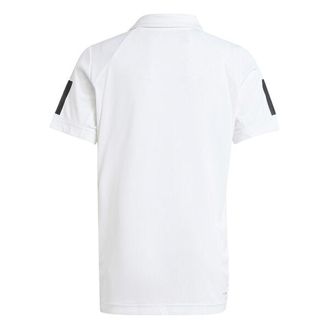 Adidas Boys' Club 3 Stripes Polo (White)