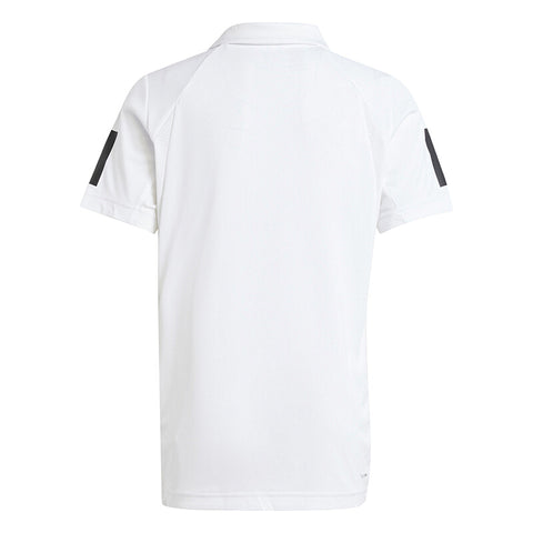 Adidas Boys' Club 3 Stripes Polo (White)