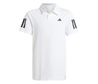 Adidas Boys' Club 3 Stripes Polo (White)