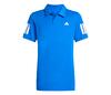 Adidas Boys' Club 3 Stripes Polo (Glory Blue)