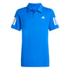 Adidas Boys' Club 3 Stripes Polo (Glory Blue)