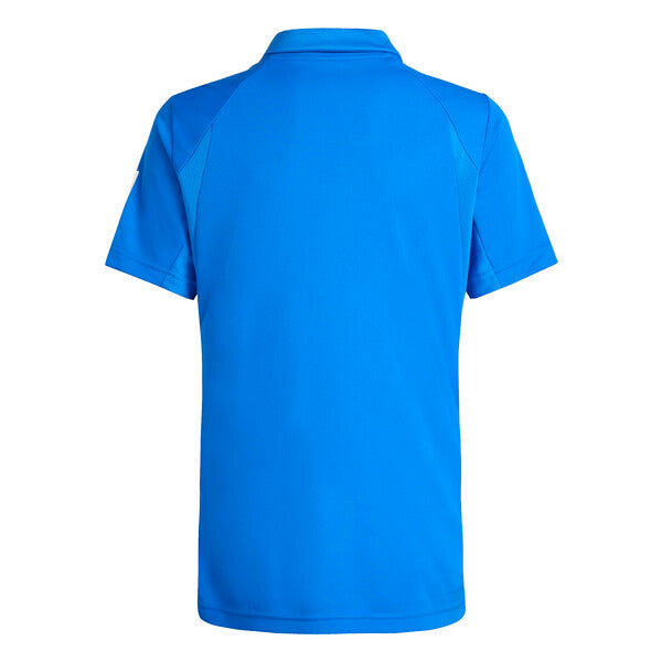Adidas Boys' Club 3 Stripes Polo (Glory Blue)
