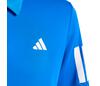 Adidas Boys' Club 3 Stripes Polo (Glory Blue)