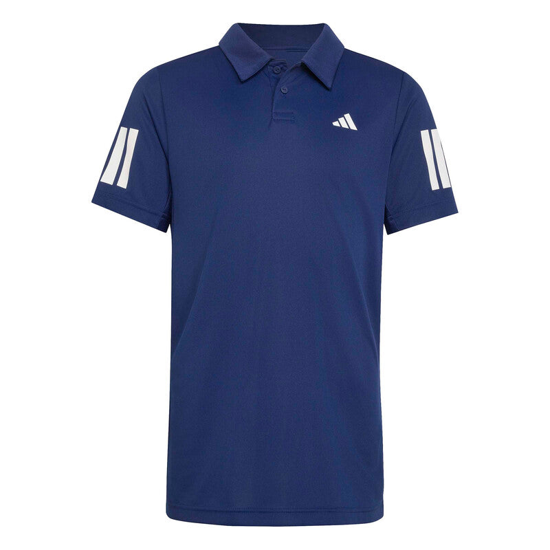 Adidas Boys' Club 3 Stripes Polo (Dark Blue)