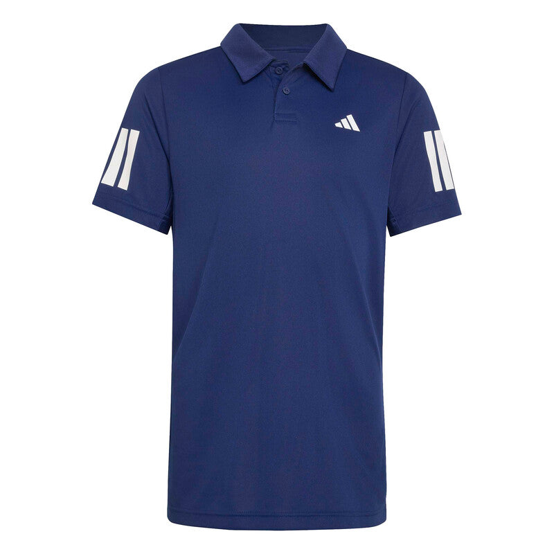 Adidas Boys' Club 3 Stripes Polo (Dark Blue)