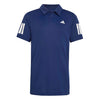 Adidas Boys' Club 3 Stripes Polo (Dark Blue)