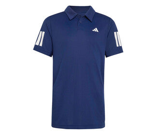 Adidas Boys' Club 3 Stripes Polo (Dark Blue)