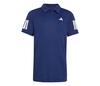 Adidas Boys' Club 3 Stripes Polo (Dark Blue)