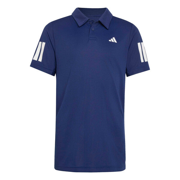 Adidas Boys' Club 3 Stripes Polo (Dark Blue)