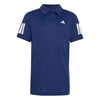 Adidas Boys' Club 3 Stripes Polo (Dark Blue)
