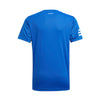 Adidas Boys Club 3 Stripe Tee (Blue)