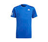 Adidas Boys Club 3 Stripe Tee (Blue)