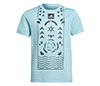 Adidas Boys Q2 Printed Tennis Tee (Aqua)