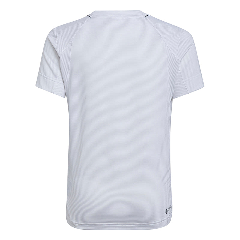 Adidas Boys Q2 Printed Tennis Tee (White)