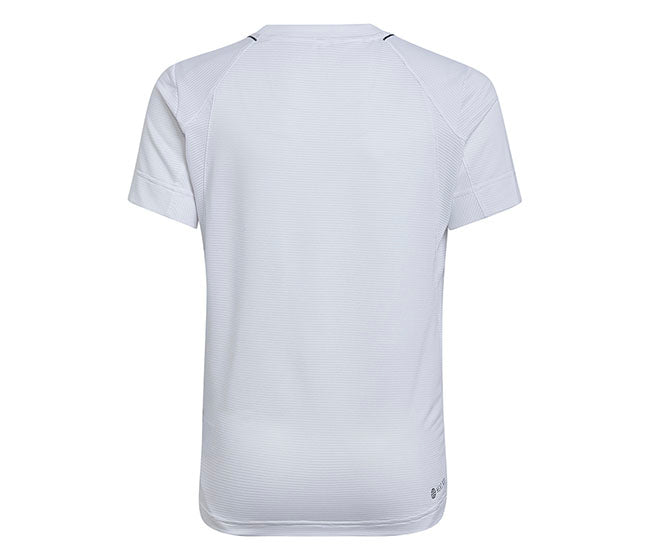 Adidas Boys Q2 Printed Tennis Tee (White)