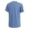Adidas Boys Club 3 Stripe Tee (Blue)