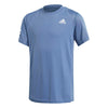 Adidas Boys Club 3 Stripe Tee (Blue)