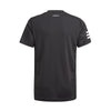 Adidas Boys Club 3 Stripe Tee (Black)