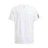 Adidas Boys Club 3 Stripe Tee (White)