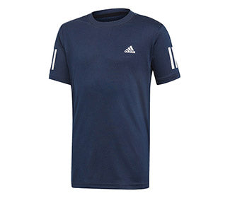 Adidas Boys Club 3 Stripe Tee