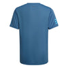 Adidas Boys Club 3 Stripe Tee (Blue)