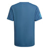 Adidas Boys Club 3 Stripe Tee (Blue)